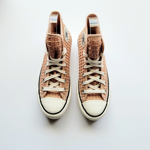 Converse CTAS Lift Hi Vachetta Beige Egret Black Women's 5 - Picture 4 of 7